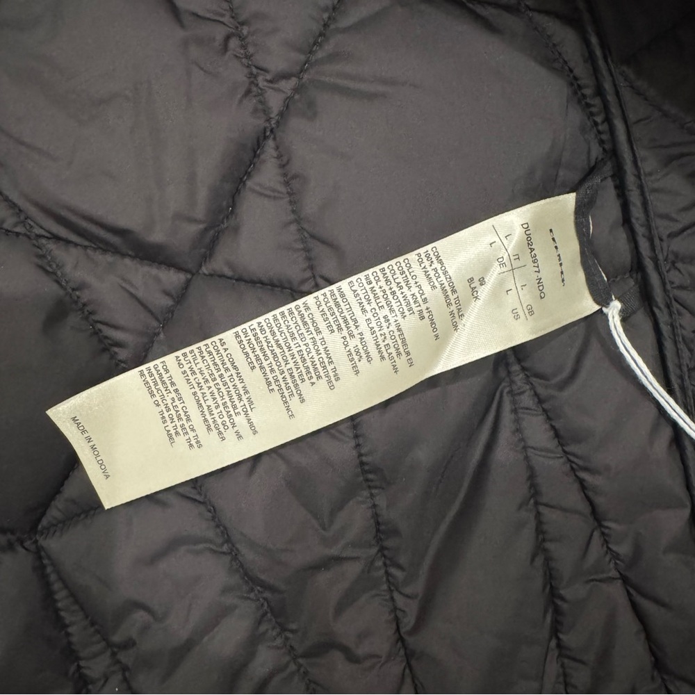 Rick Owens DRKSHDW Cappotto Imbottito Jumbo Flight DU02A3977 Black Quilted Coat - Picture 10 of 11